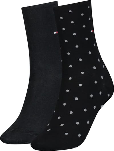 Tommy Hilfiger WOMEN SOCK DOT 2P Vrouwen Sokken Maat 39-42