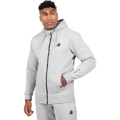 Gorilla Wear Leon Zipped Hoodie - Sweatvest - Grijs - S