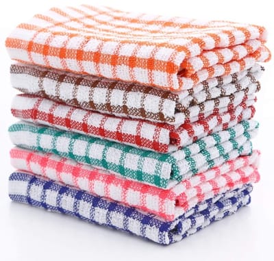 Dailygoods- Theedoeken Set van 6 - Katoenen Keukenhanddoeken - Superabsorberend - Pluizenvrij - Duurzaam - 28x40 cm