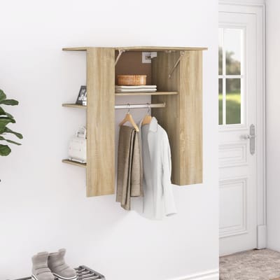vidaXL - Halmeubel - 97,5x37x99 - cm - bewerkt - hout - sonoma - eikenkleurig
