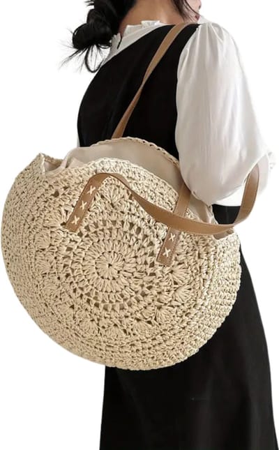 Bovista Strandtas - Ibiza - Tas - Tote Bag - Shopper - Beige - Met Rits