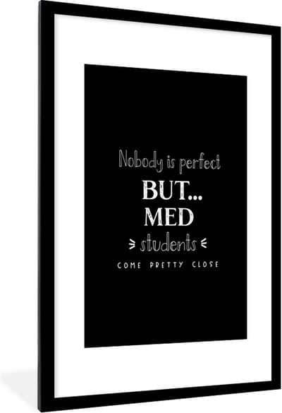 Fotolijst incl. Poster - Geneeskunde - Uni - Onderwijs - Opleiding - 80x120 cm - Posterlijst