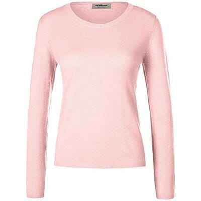 Trui 100% kasjmier ronde hals Van Peter Hahn roze