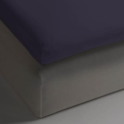 HnL Living - Hoeslaken - Topper - Katoen Perkal - 160 x 210 cm - Paars