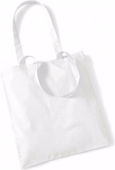 80x Katoenen schoudertasjes wit 42 x 38 cm - 10 liter - Shopper/boodschappen tas - Tote bag - Draagtas