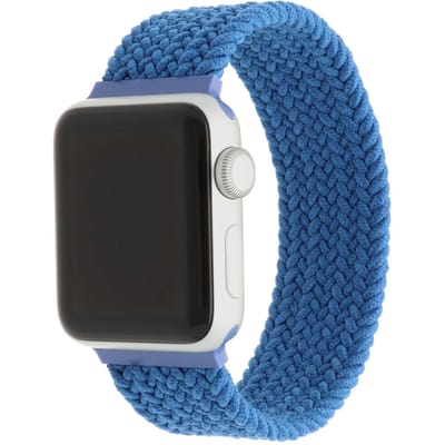 2+1 | Apple Watch Bandje - Nylon - Gevlochten Solo - Atlantische Blauw