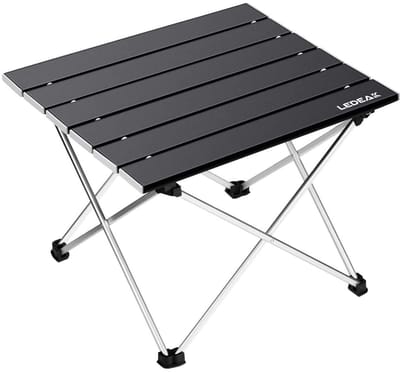 Opvouwbare Campingtafel - Lichtgewicht Aluminium Tafelblad - Inclusief Draagtas - Compact & Draagbaar - Voor Kamperen, Picknick, Strand, Koken, Vissen & Wandelen