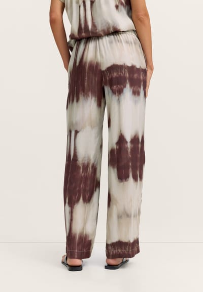 Bugatti Damen Vrijetijdsbroek met grafische print van viscose