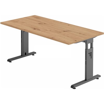 MEGA 16 G | Bureau - 160 x 80 Tafelhoogte I In hoogte verstelbaar Kleur/Grafiet