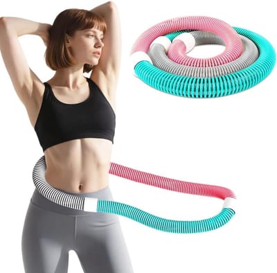 Vouwbare Hula Hoop voor Volwassenen - Zachte Fitness Ring voor Gewichtsverlies en Thuis Gym - 1.4kg, Perfect voor Training en Beweging