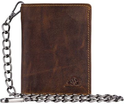 GREENBURRY portemonnee Vintage Save Wallet With Chain Brown bruine