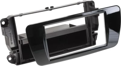 2-DIN Paneel geschikt voor Seat Ibiza (6J) 06/2008-06/2015 - Kleur: Piano Zwart