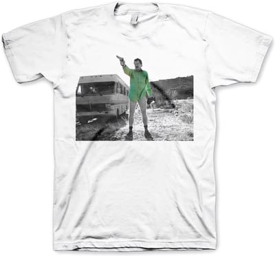 Breaking Bad Heren Tshirt -S- Walter White Duotone Wit