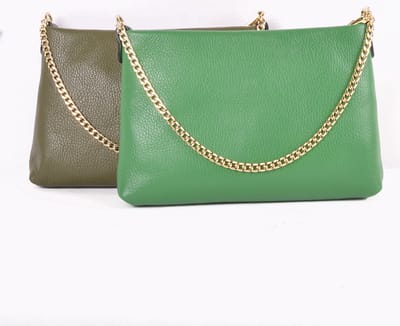 Giuliano schoudertas Shanna - Olijfgroen - Dames - Made in Italy