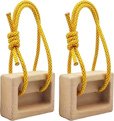 Houten Klimbord - Trainingsgereedschap Hangboard - Kracht Vergroten - Verstelbaar Touw - 105 cm - Niet gespecificeerd