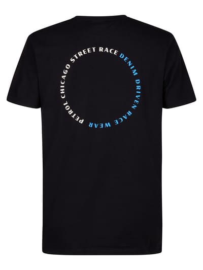 Petrol Industries - Heren Backprint T-shirt Gillette - Zwart - Maat XXL