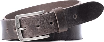 Riem - Riem heren - Riem dames - Riem heren grijs - Riem dames grijs - Leder - Grijs 40 mm - Riemen - Riemen heren - Riemen dames - 4 cm grijze riem - Riemmaat 95 - Totale lengte riem 115 cm - Rundleer - Grijze jeansriem met gesp - Horeca riem