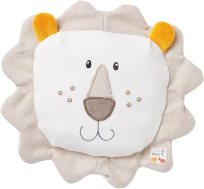 Druivenpitkussen Leeuw - Warmte-Koude Kussen voor Baby's en Peuters - 19 x 19 cm