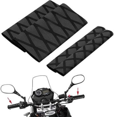 Dailygoods- Motorhandgrepen Antislip - Universele Handgrepen - Duurzaam Materiaal - Eenvoudig te Monteren - Geschikt voor 7/8 Inch Sturen - Corrosiebestendig - Stuurgrepen