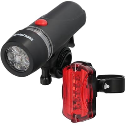 Led-koplampenset voor fiets en scooter met batterijverlichting