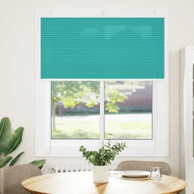 vidaXL - Plissé - rolgordijn - 120x100cm - stofbreedte - 119,4cm - petrol - groen