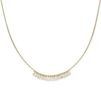 Elegant Collier met Parels - 42 + 3 cm - 3 Micron Verguld - Luxe en Tijdloos