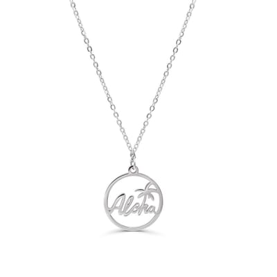 Victorious Dames Ketting Zilver – Aloha Hawaii – 925 Zilver - 45cm