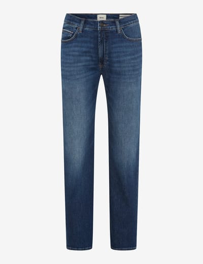 Brax Heren Jeans  Style CLINT BLUE SOIL USED, denim blauw regular, maat 33/32