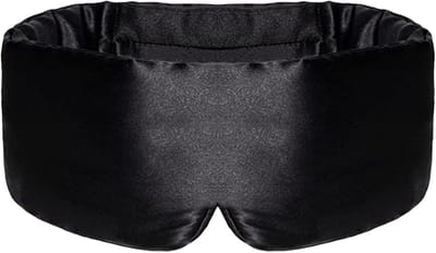 Zijden Slaapmasker - Slaapmasker - Oogmasker - Deep Sleep Mask - Wallen - Verduisterend - Eye Mask - Zwart - Unisex