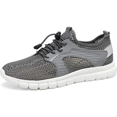 Zomer Nieuwe Outdoor Off-Road Hardloopschoenen Heren Lichtgewicht Schokabsorptie Hardloopschoenen Heren Sport Ademende Mesh Schoenen 44 grijze kleur