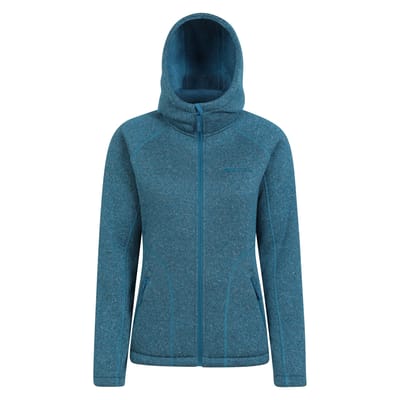 Mountain Warehouse Dames/Dames Nevis Bontgevoerde Full Zip Hoodie (Teal)