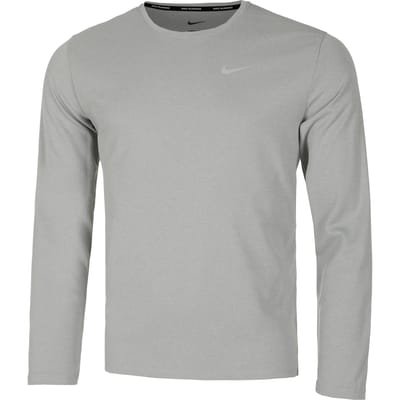 Nike Dri-Fit Miler Dri-Fit Miler UV Hardloopshirt Heren-Donkergrijs