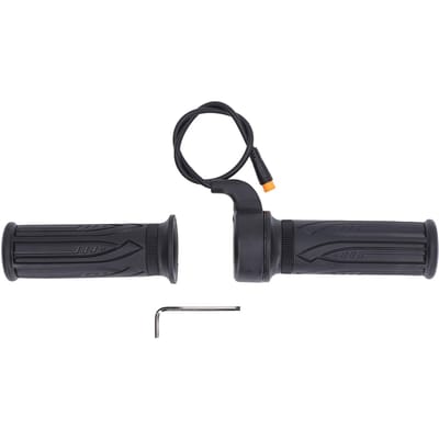 Poignée d'accélérateur de vélo électrique Stable Sensible Scooter Poignée d'accélérateur rotative Avec joint étanche pour conversion black