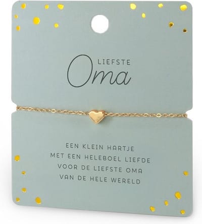 Armband - Hartje - Liefste oma - Hartje