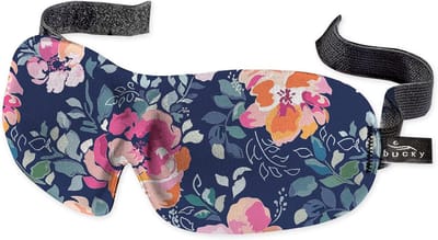 Lichtblokkerend Oogmasker voor Slapen en Reizen - Middernacht Bloemen