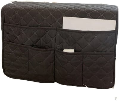 Sofa Arm Cover - Waterdichte Arm Cover met 6 Zakken - Antislip Meubelbeschermer - Opbergorganizer - voor Telefoons, Tv's, Afstandsbedieningen, Tijdschriften - Zwart - 1 stuk