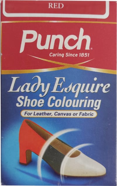 Punch Lady Esquire - Schoenverf + Lederverfreiniger - Schoenverf Set - Verf voor Schoenen - Leer/Stof/Synthetische Ledersoorten - Rood - Schoenverf