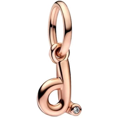 Gloednieuwe Vergulde Roségoud Letter A-z 26 Alfabet Kralen Component Zirkonia Letter Bedel Kralen Component Compatibel Met Authentieke Originele Armband Hoog