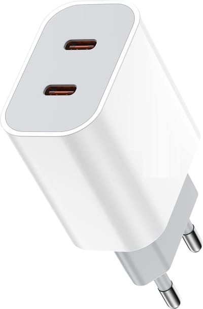 USB-C Lader 2 Poorten - Oplader - 35W Snellader - USB C Adapter voor S24, S23, S22, S21, S20, Fold, Flip, A9 Plus, Ultra