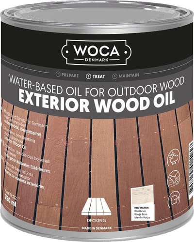WOCA Exterior Wood Oil ROODBRUIN - 750 ml