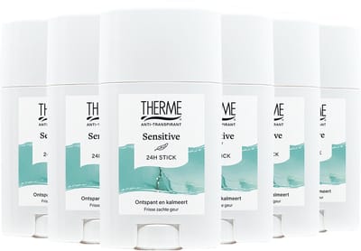 THERME Anti-Transpirant Sensitive Stick - 6 x 50 gr