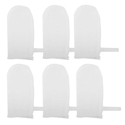 Dailygoods- Vingerschoon Set van 6 Stuks - Wasbaar/Katoen - Hygiëne - Duurzaam - Hoge Elasticiteit - Geschikt voor Alle Vingers - Mondhygiëne