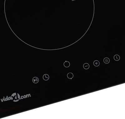Inductiekookplaat - Kookplaat 2 zones - Snel koken - Automatische pannendetectie - 3500 W - Zwart