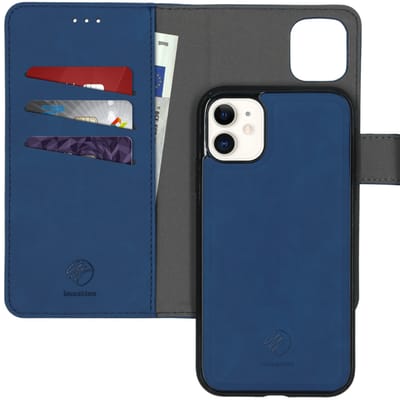 imoshion Hoesje - Geschikt voor Apple iPhone 11 - Uitneembare 2-in-1 Luxe Bookcase - Donkerblauw