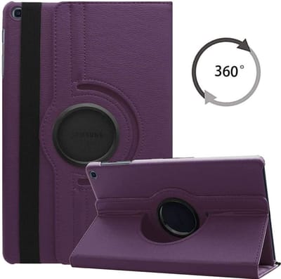 Tablethoes Geschikt voor: Samsung Galaxy Tab A7 Lite 8.7 inch (2021) hoesje 360° draaibaar (paars)