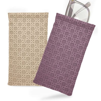Dailygoody - Leren brillenkoker - 2 stuks - Waterdichte beschermhoes - Bruin - Dames - Geschikt voor brillen - Luxe uitstraling
