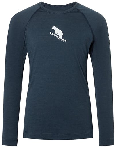 Super.natural Flear175 T-shirt Met Lange Mouwen Blauw 110 cm Kinderen