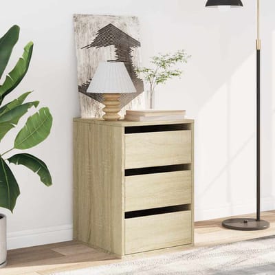 vidaXL - Ladekast - 40x41x58 - cm - bewerkt - hout - sonoma - eikenkleurig