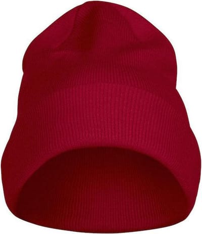 Printer Beanie - Muts - Unisex - dames - heren - Rood - one size - skimuts