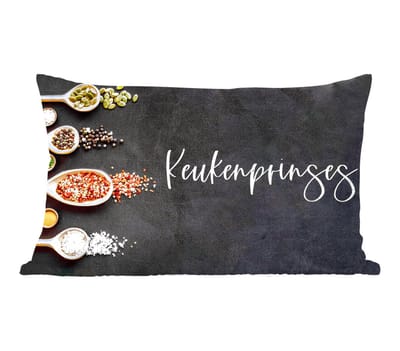 Sierkussens - Kussentjes Woonkamer - 60x40 cm - Keukenprinses - Keuken - Quotes - Vrouwen - Spreuken